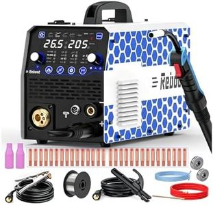 Reboot 205A 7-in-1 Multiprocess Welder – MIG MAG MMA Lift TIG Spot Welder with Digital Display, 240V – Gasless & Aluminium Ready Flux Core Welding Machine for DIY Workshop Auto Repair