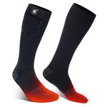 SNOW DEER Heated Socks for Men & Women - Battery Powered Thermal Ski Socks With Temperature Control for Winter, Skiing, Hiking, Hunting, Motorcycling, Riding (M)