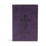 KJV Rainbow Study Bible, Purple LeatherTouch: Ribbon Marker, Color-Coded Text, Smythe Sewn Binding, Easy to Read Bible Font, Bible Study Helps, Full-Color Maps