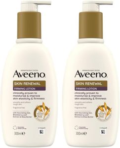 Aveeno Skin Renewal Firming Lotion (1x 300ml), Firming Body Lotion with Nourishing Prebiotic Oat, Shea Butter, 4% Naturally-Derived PHA and Blackberry Leaf Extract (Pack of 2)
