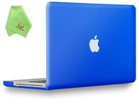 UESWILL Smooth Touch Matte Hard Shell Case Cover Compatible with MacBook Pro 13 inch with CD-ROM (Non Retina) (Model A1278) + Microfibre Cleaning Cloth, Royal Blue