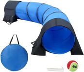 Rain Queen 10 Foot Dog Agility Tunnel with Sandbagsl - Premium Dog Agility Equipment for Effective Pet Agility Training.