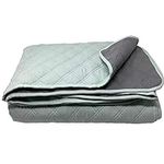 HOMELEVEL Bedspread Bed & Sofa Cover 220cm x 200cm Bed Throw Sofa Day Cover Bed Cover XXL Blanket Throw Mint/Grey