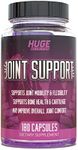 Huge Supplements Joint Support, Science-Backed Formula to Optimize Joint Comfort with Chondroitin, MSM, Glucosamine, Boswellia Extract for Men & Women, 30 Servings