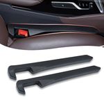 MBERFITU 2 Pack Car Seat Gap Filler Organizer, PU Leather Seat Crevice Blocker Fill The Gap Between Seat and Center Console Stop Things from Dropping, Universal Accessories for Car SUV Truck