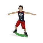 GISCO Kidwil Balance Board, Wobble Balance Board, Swing Board, Seesaw Children�s Toys Sports Training Kids Toy Indoor/Outdoor | Made Of Durable & Safe Plastic | (Green)