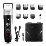 WONER Hair Clippers Cordless Hair Trimmer Waterproof Professional Hair Cutting Kit with LED Display Rechargeable Hair Trimmer for Men