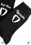 Wedding Socks for Groom, Best Man, Groomsman, Father of Bride, Wedding Socks (Groom)