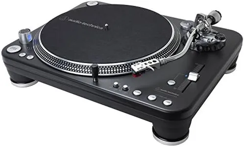 Audio-Technica ATLP1240USBXP Direct-Drive Professional DJ Turntable (USB & Analog), Black, Selectable 33 -1/3, 45, and 78 RPM Speeds, High-torque, Multipole Motor, Convert Vinyl to Digital