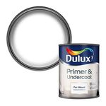 Dulux Primer & Undercoat Paint For Wood - 750Ml, White