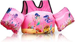 Toddler Swim Vest, Kids Floaties for 20-30-50-66 Pounds Boys & Girls, Pool Jumper Floats with Water Wings for 2-6Years Old Toddlers.