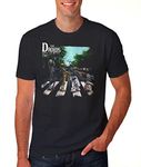 Droids Abbey Road Starwars Beatles Mashup T-Shirt Funny Print Tee Black