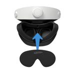 Digicharge Lens Protective Cover for PS VR2, PS VR 2 Glasses Cap, PSVR2 Protector Dustproof & Anti-Scratch Lens Shield, 14mm Thick Foam, Protects All Headset from Dust including sensor, Not Just Lens