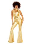 Dreamgirl womens Disco Fox, Gold, X-Large