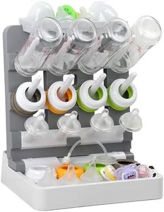 Venuekkuri Baby Bottle Drying Rack, Vertical Standing Bottle Dryer Rack Holder-Space Saving Baby Bottle Drying Rack for Countertop-Holds Up to 12 Baby Bottles & Cup