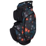 Sun Mountain Women's Diva Lightweight Cart Golf Bag 14-Way Top - 8 Pockets, Smart Dual Strap System, Push-Electric-Riding Cart Compatible Compression Base, 2025 Model - Black-Tropic Flower