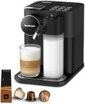 De'Longhi Nespresso Gran Lattissima EN640.B, Automatic Coffee Maker, Single-Serve Capsule Coffee Machine, Automatic Frothed Milk, 19 Bar Pressure, Cappuccino, Latte, 1400W, Sophisticated Dark Black