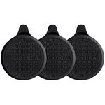 MR.SIGA Silicone Bathtub Stopper, Drain Stopper for Shower, Sink, 5.1" Diameter, Black, 3 Pack