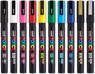 Posca - PC-3M - Paint Marker Art Pens – 0.9-1.3mm – Pack of 10 Markers