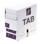 TAB Datafile Numeric Folder Label, Half-Size, 7, Purple, 500 Labels/Roll