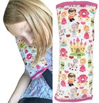 HECKBO Princess Prince car Seatbelt Pillow for Children - Machine Washable - Girl boy Kids Children Soft car seat Belt Cover Sleeping Pillows Protection car Travel Pillow Cushion Vacation