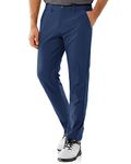 33,000ft Men's Golf Trousers Lightweight Golf Pants Stretch Quick Dry Breathable Work Causual Pants for Golfing with Pockets Navy Blue 36W *30L