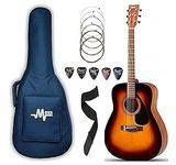 Yamaha F280 Acoustic sprucewood Guitar Dreadnought With Mexa Guitar Bag, Belt, String Set, Plectrums & Guitar StAnd (Tsb)