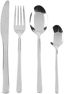 Russell Hobbs RH00023 Vienna 24 Piece Cutlery Set - Stainless Steel Flatware, Place Settings for 6 People, Tableware with Forks, Knives, Tablespoons and Teaspoons, Dishwasher Safe, 15 Year Guarantee