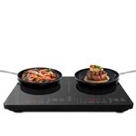 Nuwave Double Cooktop Induction Countertop Burner, Portable, 900 & 1800W, 100°F to 575°F, Large 8” Heating Coil, 50 Pre-Programmed Settings, Shatter-Proof Ceramic Glass, Built-In Safety Auto Shut Off