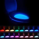 16-Color Toilet Night Light, Motion