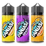 Fantasi Ice Vape Liquid 3 x 100ml, 50vg/50pg Vape Juice, 0% Nicotine E Liquid, All Day Vaping Liquid, Pod System Ecig Vape Juice, 120ml Chubby Gorilla V3 Short Fill Bottle (Mango, Grape, Orange Ice)