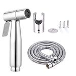 WEIDMAX Hand Held Bidet Sprayer Stainless Steel Sprayer Shattaf Toilet Bidet Shower Head with 49-inch Hose and Bracket Holder