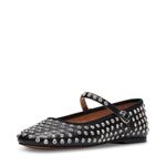 Steve Madden Women's Vinetta Mary Jane Flat, Rhinestone, 8