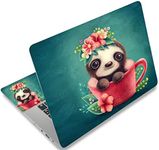 15 15.4 15.6 Inches Laptop Skin Sticker Universal 12.1 13 13.3 14 Inches Netbook Skin Sticker Personalized Reusable Notebook PC Art Protector（Cute Teacup Bear）