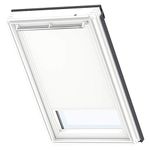 VELUX Original Roof Window Blackout Blind for UK04, White, with White Guide Rail