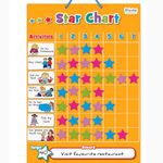 Fiesta Crafts Star Chart (T2388)- Magnetic Activity Board for Kids, Toddlers, Preschoolers, Boys & Girls - Teaches Responsibility, Good Behaviour & Chore Obedience at Home or in the School Classroom