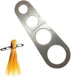 AKOAK Stainless Steel Spaghetti Pasta Measure Tool,Four Different Measuring Holes Pasta Portion Control Gadgets,1 Piece,7 Inches