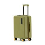 MOKOBARA The Transit Luggage Poly-Carbonate Hard Sided 8 Silent Ninja Wheels for Travelling (So Matcha, Cabin)
