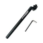 UPANBIKE 13.8inch (350mm) Bike Bicycle Alluminium Alloy Seat Post with Micro Adjust Clamp (φ25.4mm)