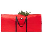 (Not Made In China) Christmas Tree Storage Bag 9 ft, Fits Up to 9ft Artificial Disassembled Trees, Durable Handles w/Tear Proof and Leak Proof 600D Oxford Canvas, Heavy Duty Laminated Interior