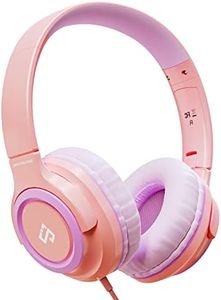 INFURTURE Cuffie per bambini con microfono per bambini, ragazzi e ragazze, limite di volume 94 dB, cuffie on-ear, cuffie cablate per adolescenti, scuola, viaggi, compatibili con cellulari, tablet, PC