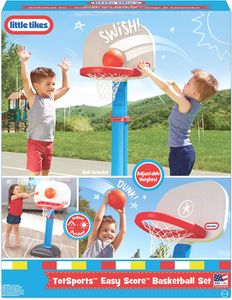 Little Tikes TotSports Junior Basketball Set – Adjustable Height, Ages 18M+