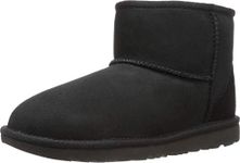 UGG Kids K Classic Mini II Pull-on Boot, Black, 4 M US Big Kid