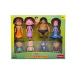 Funskool-Chhota Bheem 8 in 1 Combo,Green Gold Chhota Bheem and Friends with Articulation,4 inches,Collectible,for 4 Year Old Kids and Above,Toy