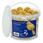 Fat Balls for Wild Birds (50) - High Energy Suet Feed, Nutritious, Great for Hanging Feeders, Attracts Birds to Garden All Year Round - Honeyfield's, 4.25 kg (Pack of 1)