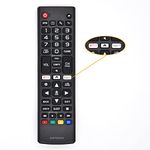 Universal Remote Control for LG TV Remote,All Models LCD LED 3D HDTV Smart TVs AKB75095307 AKB75375604 AKB74915305,with Netflix Prime Video Shortcut Buttons(1 Pack)