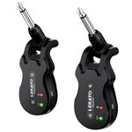 LEKATO 5.8GHz Wireless Guitar System,Guitar Wireless Transmitter Receiver,Rechargeable Digital Guitar Cable with Strong Anti-Interference Ability for Bass Electric Guitar