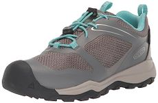 KEEN Unisex-Children's Wanduro Low Height Waterproof Easy On Durable Hiking Hiking Shoes, Steel Grey/Ipanema, 6