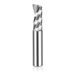 SpeTool O Single Flute Spiral Router Bit 1/2 Inch Shank 1-1/4 Inch Cutting Length, Solid Carbide CNC End Mill, Ideal for Aluminum Acrylic Wood Cutting