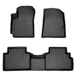 SMARTLINER Custom Fit Floor Mats 2 Row Liner Set Black Compatible with 2020-2023 Kia Soul